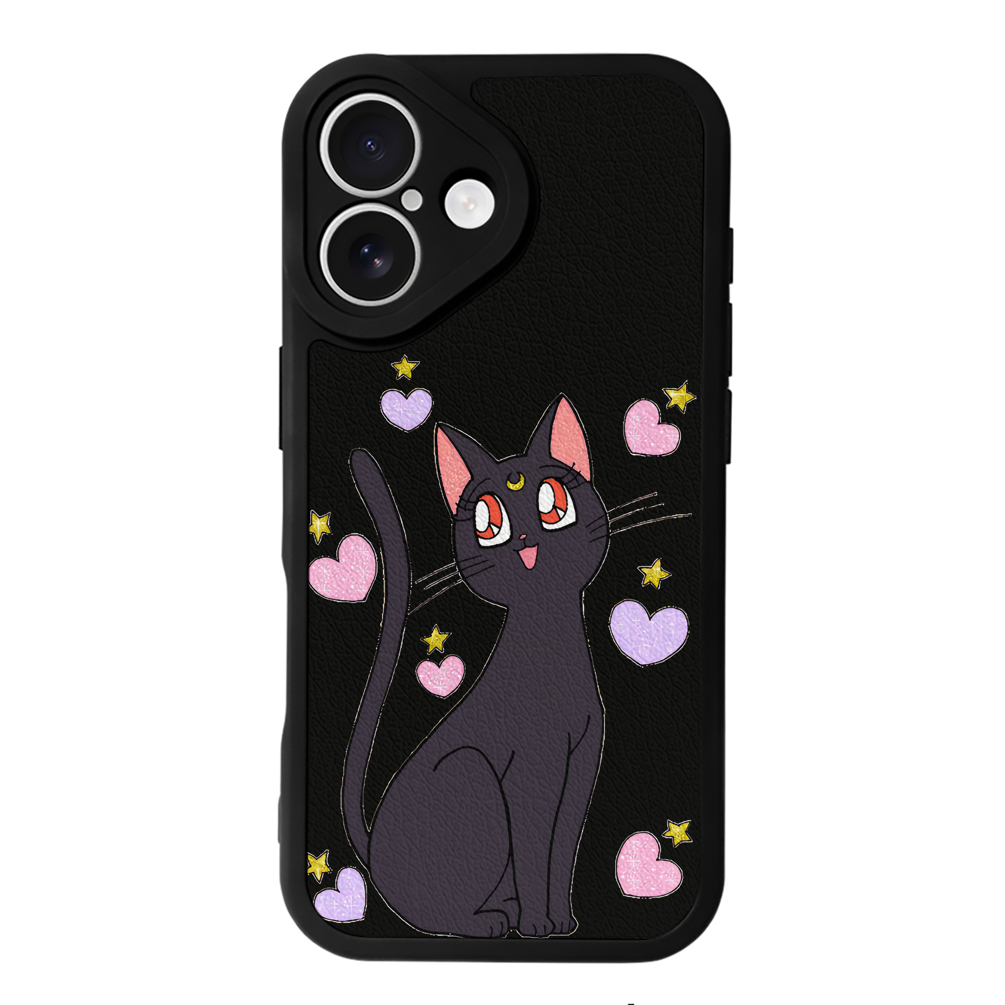 （画像用） 美少女戦士セーラームーン Sailor Moon 【iPhone 16シリーズ対応】シリコンスマホケース（レザー調） 材質：シリコン